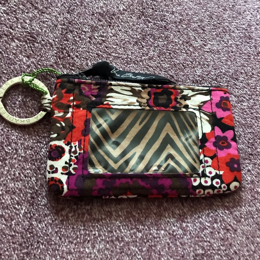 NWT Vera Bradley in ROSEWOOD Zip ID Case